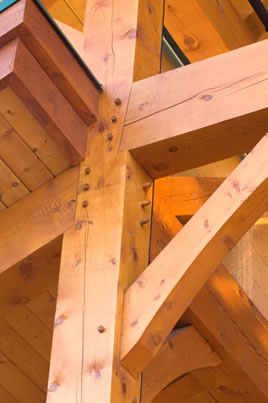 Timber post and beams