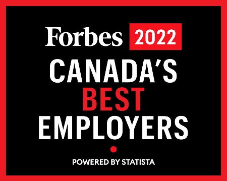 2022 badge – Canada’s Best Employers. Powered by Statista