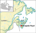 Map of Annapolis Royal