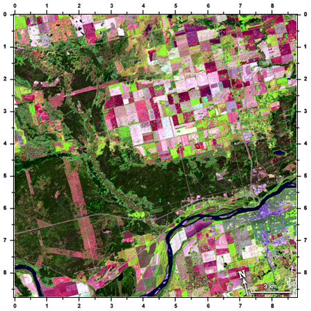 Landsat image of northern Saskatchewan