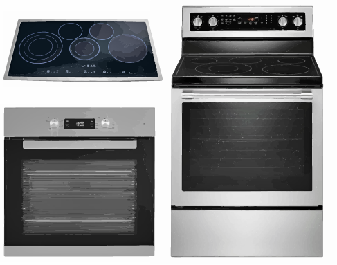 Cooking appliances for residential use