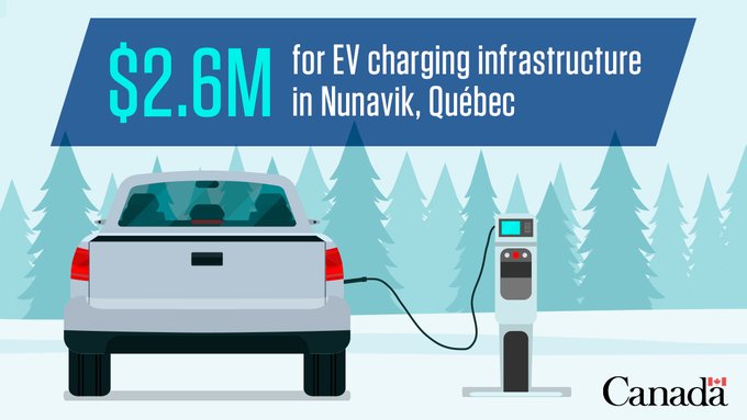 $2.6M for EV charging infrastructure in Nunavik, Quebec