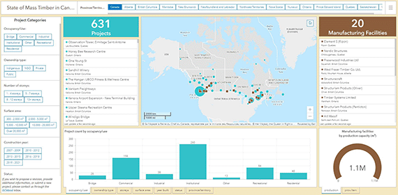 Screen grab of the SMTC interactive map.