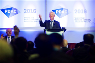 Photo of Minister Carr at the 2016 PDAC Convention
