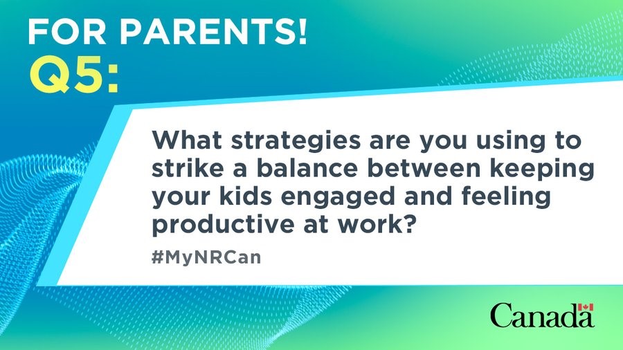 For parents. What strategies are you using to strike a balance between keeping your kids engaged and feeling productive at work?