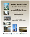 Cover page of case study, titled, First National Engineering Vulnerability Assessment Report – Prepared for the City of Sudbury Infrastructure Services Department