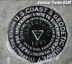 U.S. Coast and Geodetic Survey triangulation station marker established in 1891