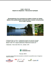 Cover page of case studies, titled «Développement d'un prototype de système d'alerte aux faibles débits et aux prélèvements excessifs dans le bassin versant pilote de la rivière Yamaska»