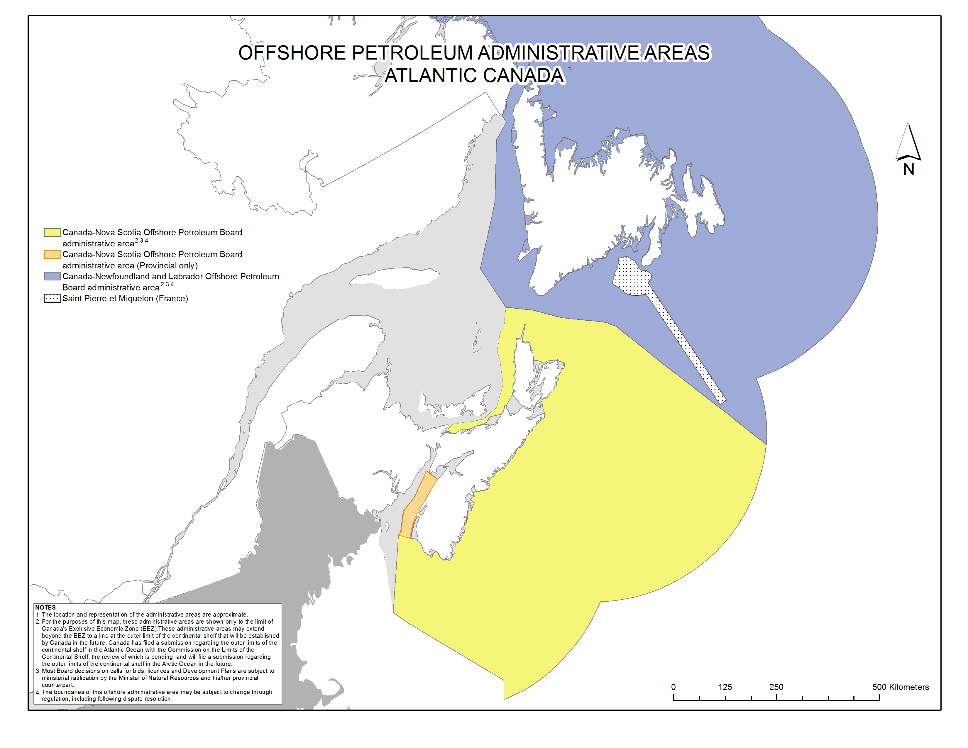 map of Atlantic Offshore Admin Areas