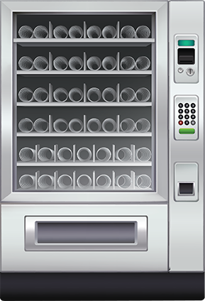 Refrigerated beverage vending machines