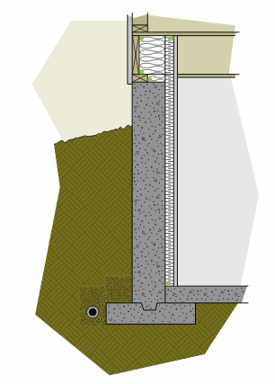 Figure 6-12 Insulating with rigid insulation from the interior